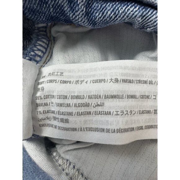 Abercrombie Skinny High Rise Jeans 28 6R Y2K Medium Split Hem Denim Clean Girl - Picture 3 of 9